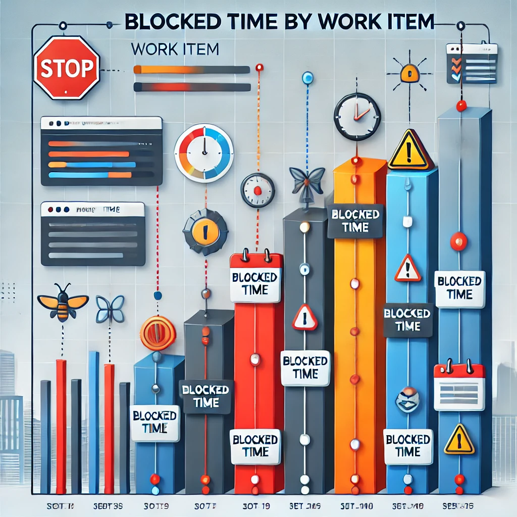 Blocked time by work item