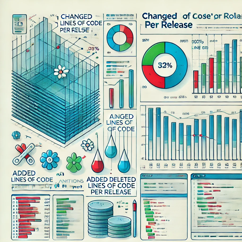 Changed Lines of Code ((CLOC)) per release