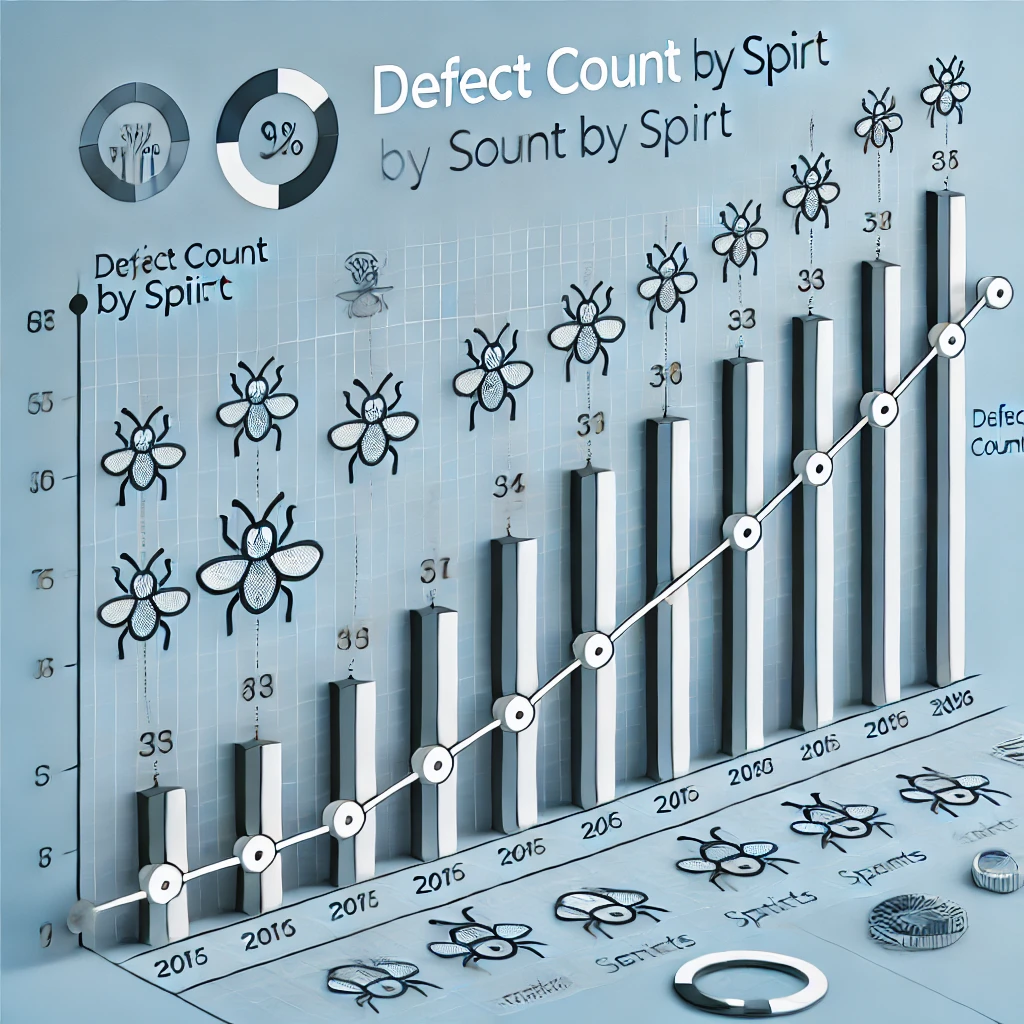 Defect conut by sprint