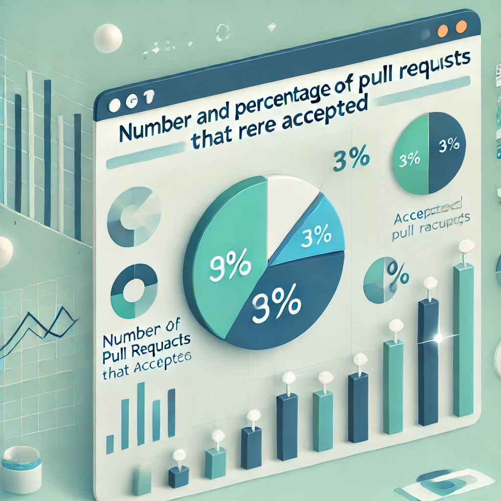 Number and percentage of pool requests that were accepted