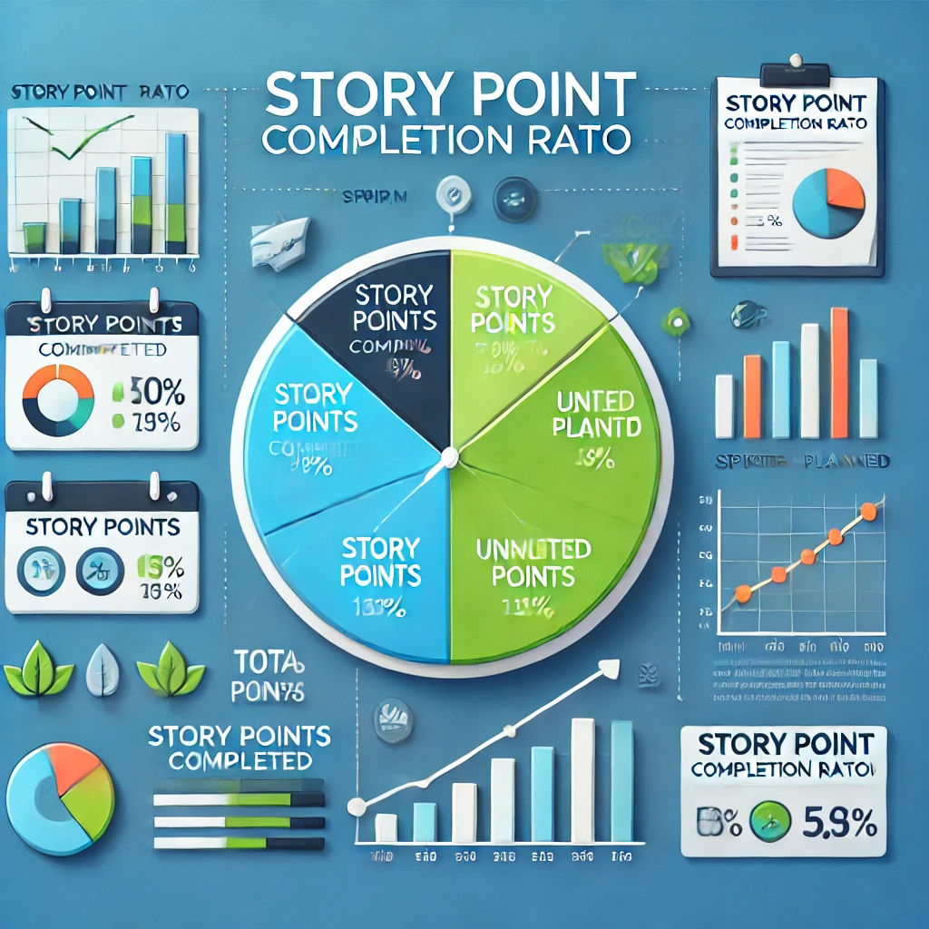 Story point completion ratio